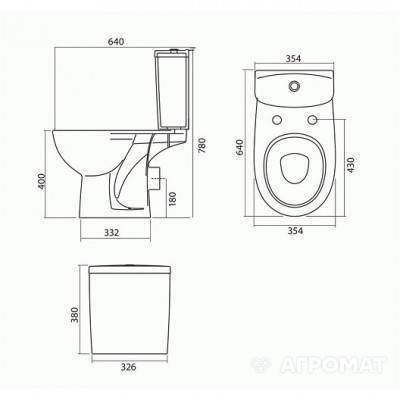 Будкрам купити FREJA Унітаз-компакт підлоговий з дюропластовим сидінням, горизон. випуском, класичний, 3/6 л н/п (білий) FREJA Унітаз-компакт підлоговий з дюропластовим сидінням, горизон. випуском, класичний, 3/6 л н/п (білий) 3
