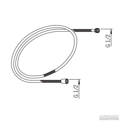 Будкрам купить ORAS Шланг 2.0 m хром ORAS Шланг 2.0 m хром 2
