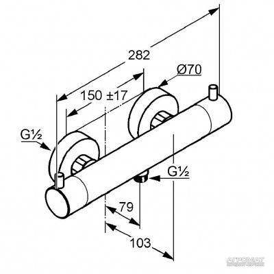 Будкрам купить Bozz Термостат для душа Bozz Термостат для душа 2