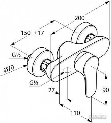 Будкрам купить Objekta Смеситель для душа Objekta Смеситель для душа 2