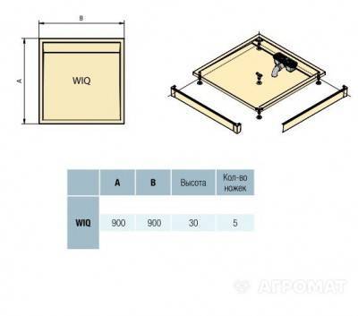 Будкрам купити ILA Піддон 900х900 (2уп), колір білий ILA Піддон 900х900 (2уп), колір білий 2