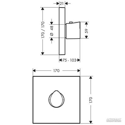 Будкрам купити Starck Organic Зовнішня частина термостата Starck Organic Зовнішня частина термостата 2