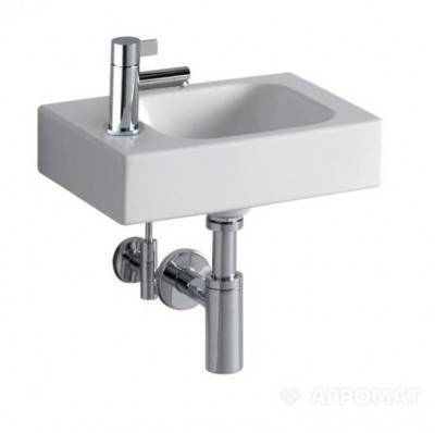 Будкрам купить iCon XS Умывальник без перелива 380х280мм, с отв. дело, белый