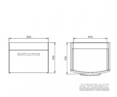 Будкрам купить PURE Тумба для раковины-60 белая PURE Тумба для раковины-60 белая 3