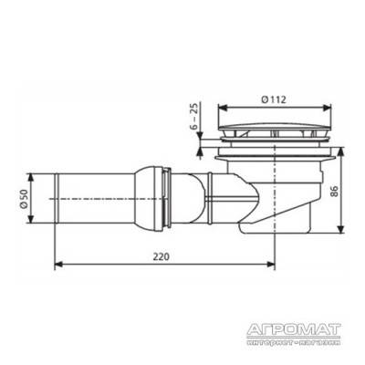 Будкрам купить 3404500 SANIT Сифон для душевого поддона 90' 3404500 SANIT Сифон для душевого поддона 90' 2