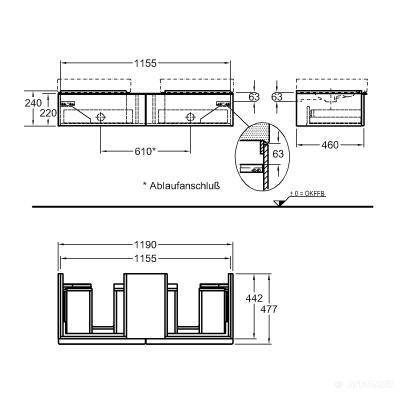 Будкрам купить iCon Шкафчик под умывальник 1190x240x477 мм, "Бургундия" глянец, лак iCon Шкафчик под умывальник 1190x240x477 мм, "Бургундия" глянец, лак 2