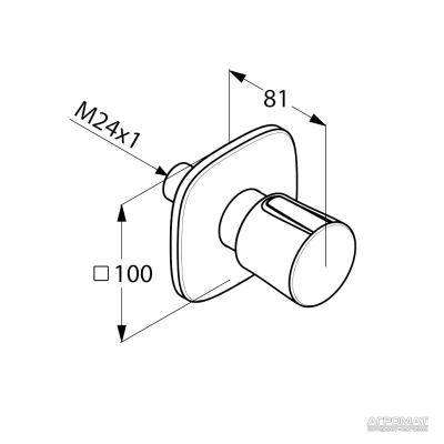Будкрам купити Ambienta Зовнішня частина перемикача на 3 пол. Ambienta Зовнішня частина перемикача на 3 пол. 2
