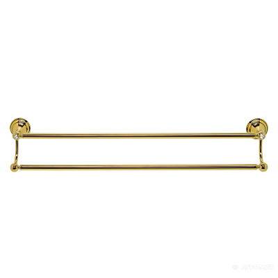 Будкрам купить CLASSIC GOLD Полотенцедержатель двойной 60см, золото, Swarovski