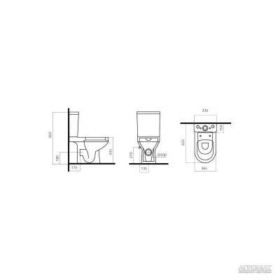 Будкрам купить Spirit Унитаз-Компакт крышка микролифт Spirit Унитаз-Компакт крышка микролифт 2