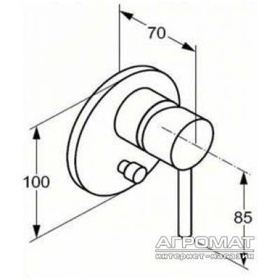 Будкрам купити Bozz Зовнішня частина змішувача д/ванни Bozz Зовнішня частина змішувача д/ванни 2