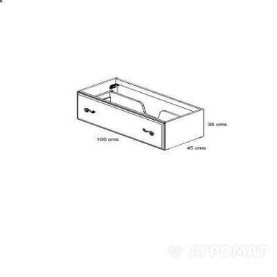 Будкрам купити OPERA Тумба -100 д/раковини, 1 шухляда, білий матовий OPERA Тумба -100 д/раковини, 1 шухляда, білий матовий 3