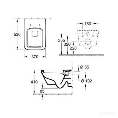 Будкрам купити ARCHITECTURA Унітаз підв. + 9M58S101 Кришка SC/QR ARCHITECTURA Унітаз підв. + 9M58S101 Кришка SC/QR 2
