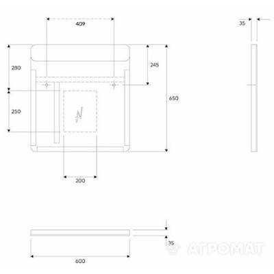 Будкрам купити TRAFFIC дзеркало з інтегрованою підсвіткою LED 60х65х3см TRAFFIC дзеркало з інтегрованою підсвіткою LED 60х65х3см 2