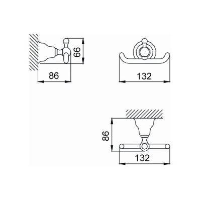 Будкрам купити Charlestone Гачок, хром Charlestone Гачок, хром 2