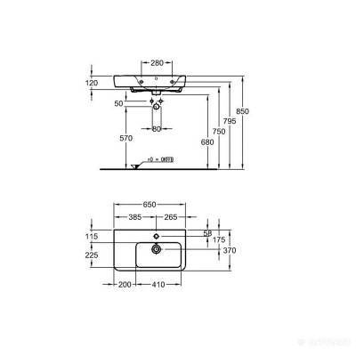 Будкрам купить Comprimo Умывальник с полочкой слева 650х370мм Comprimo Умывальник с полочкой слева 650х370мм 2