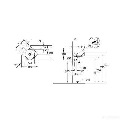 Будкрам купить Renova №1 Comprimo Умывальник угловой, длина стороны 320мм Renova №1 Comprimo Умывальник угловой, длина стороны 320мм 2