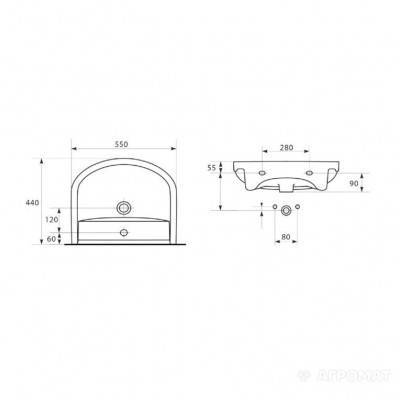Будкрам купити ARTECO Раковина-55 отв. ARTECO Раковина-55 отв. 2