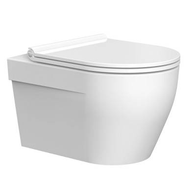 Будкрам купити LAGUNA Підвісний безобідковий унітаз+кришка quick-fix, soft-close