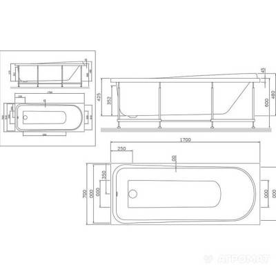Будкрам купити Like Ванна, 170х70 см Like Ванна, 170х70 см 2