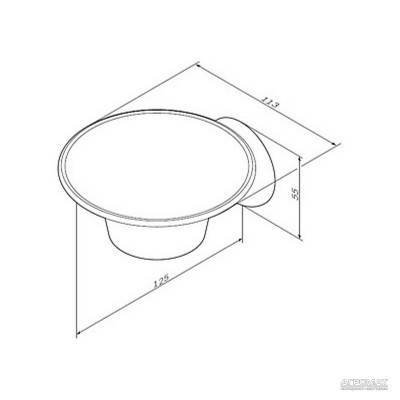 Будкрам купить Like Стеклянная мыльница с настенным держателем Like Стеклянная мыльница с настенным держателем 2