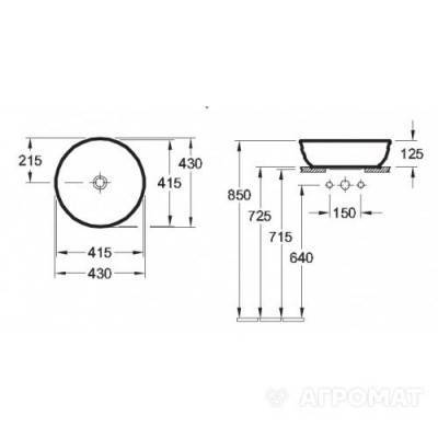 Будкрам купить ARTIS Раковина 43см, белая CeramicPlus ARTIS Раковина 43см, белая CeramicPlus 2