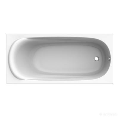 Будкрам купити Ванна акрилова прямокутна SAGA 160х75 см у комплектi з нiжками та елементами крiплення, біла