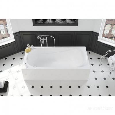 Будкрам купити Ванна акрилова прямокутна SAGA 160х75 см у комплектi з нiжками та елементами крiплення, біла Ванна акрилова прямокутна SAGA 160х75 см у комплектi з нiжками та елементами крiплення, біла 3