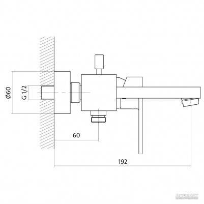 Будкрам купити ELIO S951-007 змішувач для ванни та душу ELIO S951-007 змішувач для ванни та душу 2
