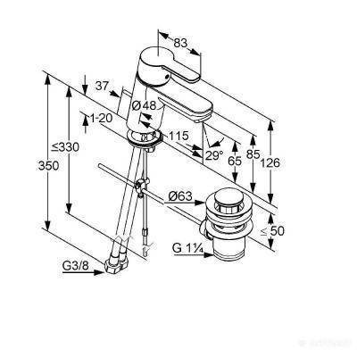 Будкрам купити Logo Neo white Змішувач д/раковини Logo Neo white Змішувач д/раковини 3