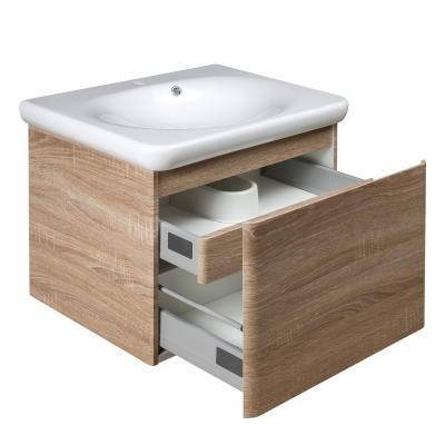 Будкрам купить FLY Тумба 60 с раковиной, цвет дуба  FLY Тумба 60 с раковиной, цвет дуба  3