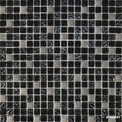 Будкрам купить Мозаика микс черный-черный рифленый верх-платина