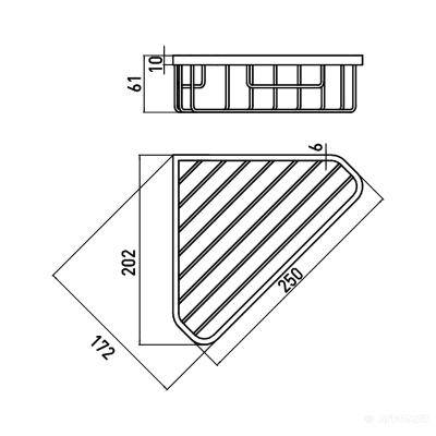 Будкрам купить SYSTEM2 Полка-корзина для душа угловая, хром SYSTEM2 Полка-корзина для душа угловая, хром 2