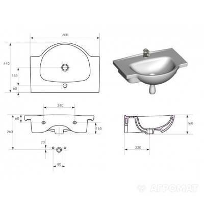 Будкрам купить DORE NATI 60 тумба с раковиной DORE NATI 60 тумба с раковиной 3
