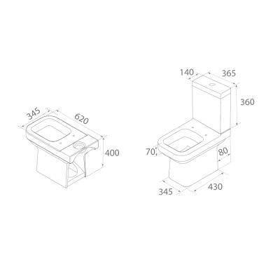 Будкрам купити NOURA Компакт-біде з кришкою Slim Soft-Close NOURA Компакт-біде з кришкою Slim Soft-Close 3