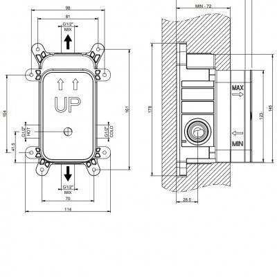 Будкрам купить Eleganza внутренняя часть смесителя для душа, Chrome Eleganza внутренняя часть смесителя для душа, Chrome 2