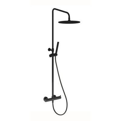 Будкрам купить ART Термостатическая душевая система, черный матовый 