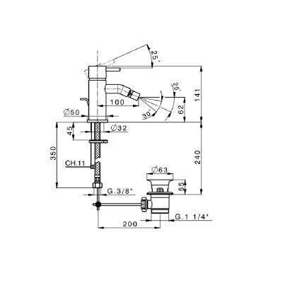 Будкрам купити ART Змішувач д/біде, чорний матовий ART Змішувач д/біде, чорний матовий 2