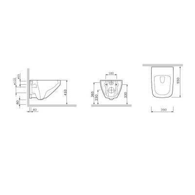 Будкрам купить Inspire V2.0 Подвесной унитаз Digitweak с крышкой микролифт Inspire V2.0 Подвесной унитаз Digitweak с крышкой микролифт 2