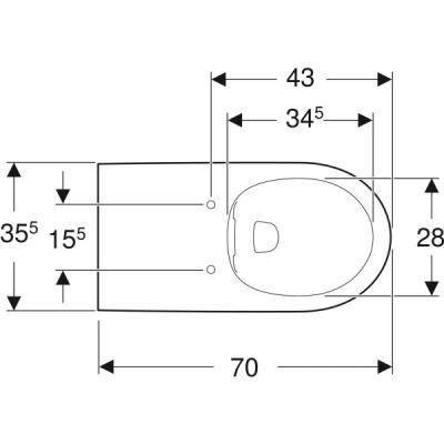 Будкрам купити Selnova Comfort Підвісний унітаз для осіб з обмеженими фіз.можливостями, подовжений виліт, Rimfree, колір білий глянець Selnova Comfort Підвісний унітаз для осіб з обмеженими фіз.можливостями, подовжений виліт, Rimfree, колір білий глянець 3