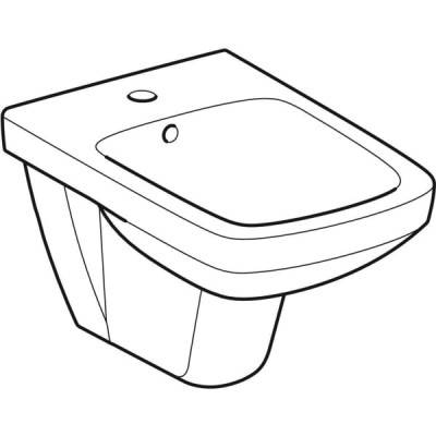 Будкрам купить Selnova Square Биде подвесное, с 1 отв.под смешаных параз., с переливом, белый глянец Selnova Square Биде подвесное, с 1 отв.под смешаных параз., с переливом, белый глянец 2