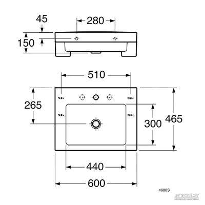 Будкрам купити 4600 ARTic  Раковина-60 4600 ARTic  Раковина-60 2