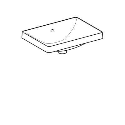 Будкрам купити VariForm Умивальник прямокутний, 55х40см, що вбуд.в стільницю, без отв. під змішувач, з переливом, глазурований знизу,  білий глянець VariForm Умивальник прямокутний, 55х40см, що вбуд.в стільницю, без отв. під змішувач, з переливом, глазурований знизу,  білий глянець 5