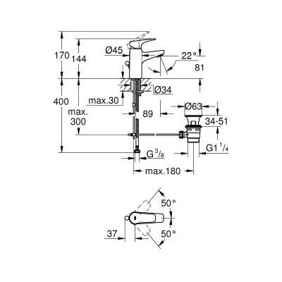 Будкрам купить BauFlow Смеситель для раковины с донным клапаном BauFlow Смеситель для раковины с донным клапаном 2