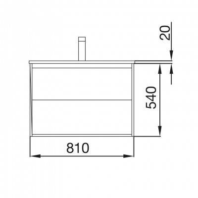 Будкрам купить NOJA 800 WH Комплект мебели для ванной комнаты: тумба под раков. 800мм , раковина 810х460, цвет белый глянцець NOJA 800 WH Комплект мебели для ванной комнаты: тумба под раков. 800мм , раковина 810х460, цвет белый глянцець 2