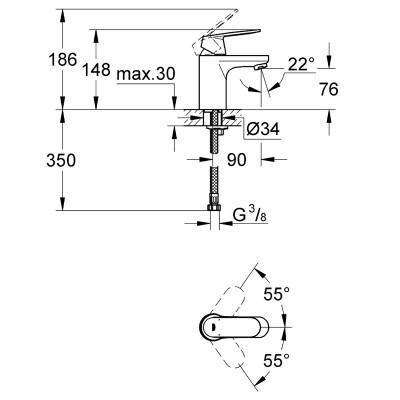 Будкрам купить Eurosmart Cosmopolitan Смеситель для раковины, S-Size,хром Eurosmart Cosmopolitan Смеситель для раковины, S-Size,хром 3