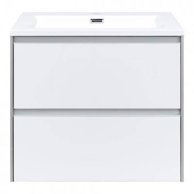 Будкрам купить CITY Тумба 60 с раковиной, белый глянцевый цвет 