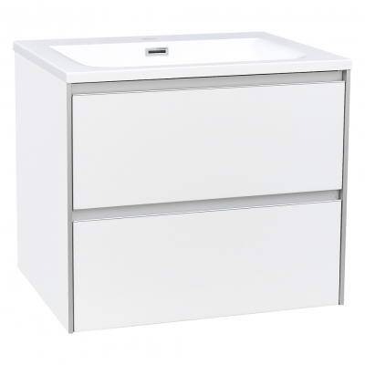 Будкрам купить CITY Тумба 60 с раковиной, белый глянцевый цвет  CITY Тумба 60 с раковиной, белый глянцевый цвет  2