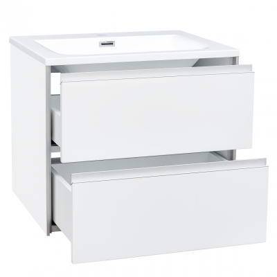 Будкрам купить CITY Тумба 60 с раковиной, белый глянцевый цвет  CITY Тумба 60 с раковиной, белый глянцевый цвет  3