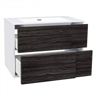 Будкрам купить CITY Тумба 80 с раковиной, цвет белый, орех  CITY Тумба 80 с раковиной, цвет белый, орех  3