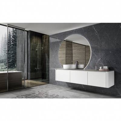 Будкрам купить LINEA Тумба 1800 с матовой раковиной из искусственного камня, белая LINEA Тумба 1800 с матовой раковиной из искусственного камня, белая 2